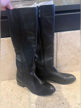 La Canadienne NWOT Black Leather City Dry™ Waterproof Riding Boots - Size 7.5
